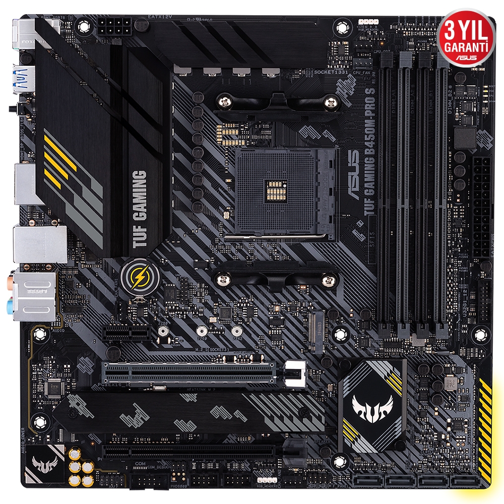 ASUS TUF GAMING B450M-PRO S DDR4 4400(O.C)/2133Mhz HDMI AM4 
