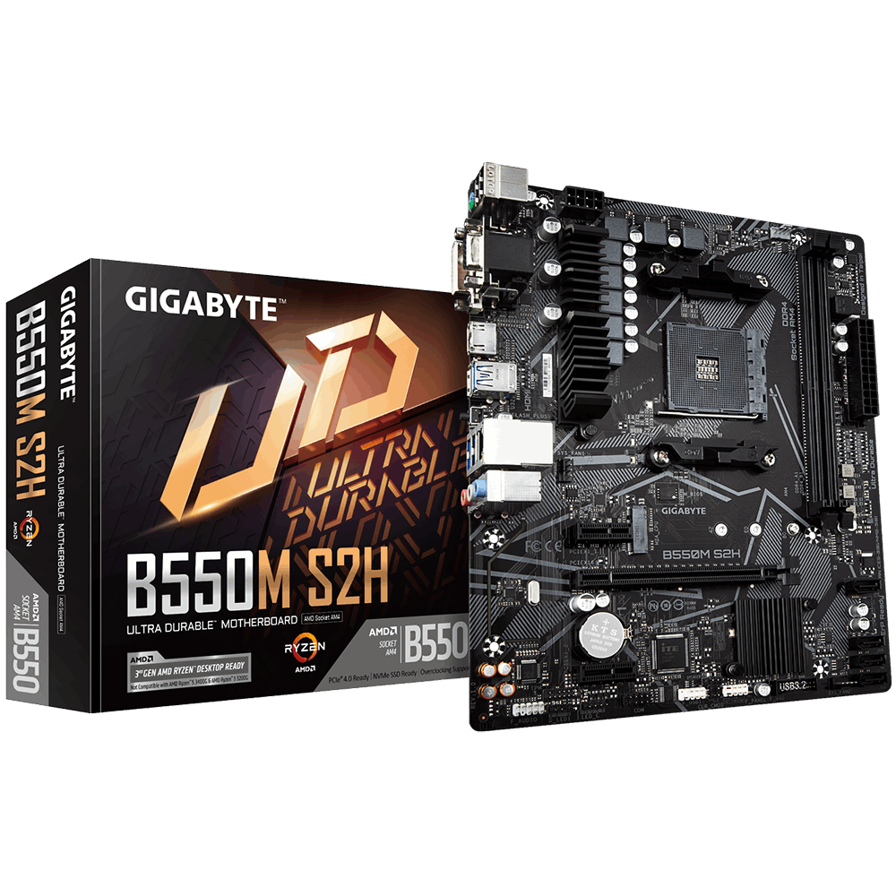 GIGABYTE B550M S2H DDR4 5100(OC) HDMI AM4
