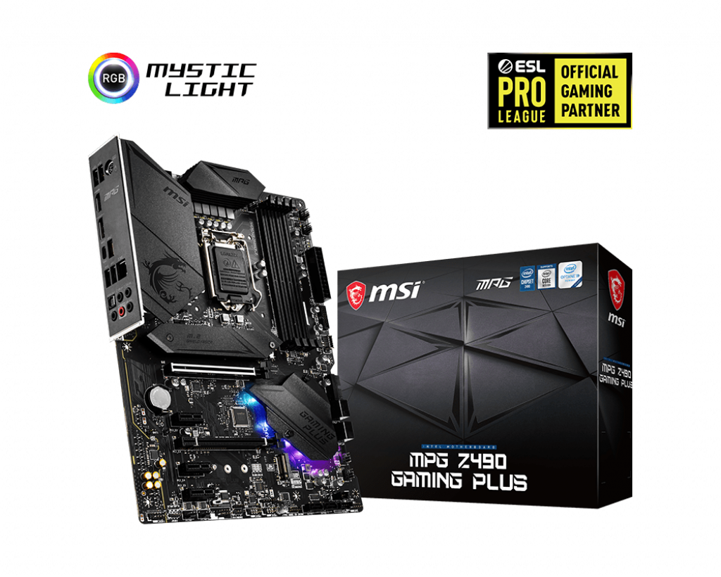 MSI MPG Z490 GAMING PLUS 4800(OC) ATX 1200p