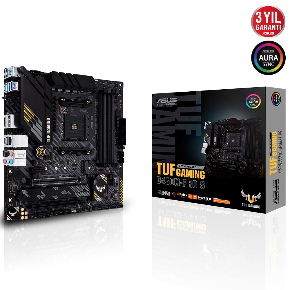 ASUS TUF GAMING B450M-PRO S DDR4 4400(O.C)/2133Mhz HDMI AM4 