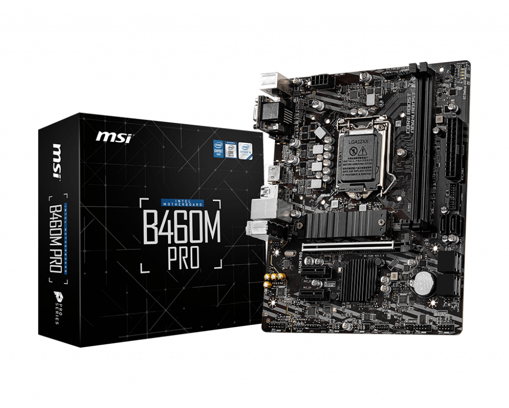 MSI B460M PRO DDR4 2933Mhz DVI HDMI mATX 1200p